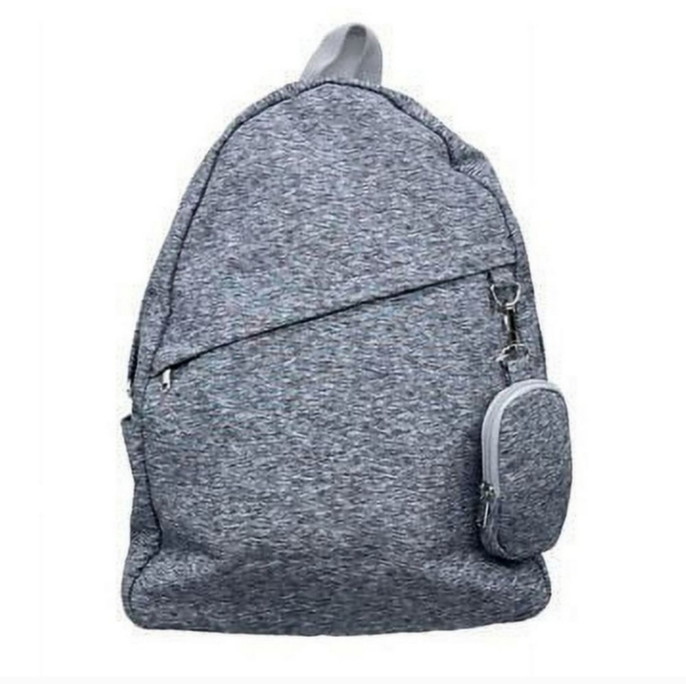#547- Wild Fable Dome 16" Backpack with Detachable Pouch - Heather Gray